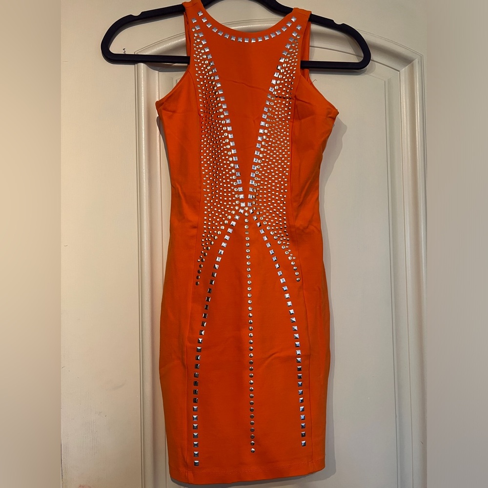 BEBE Mini Dress XXS Orange Mini